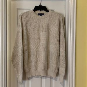 Vintage style Pinnacle knit Sweater SZ L, cream